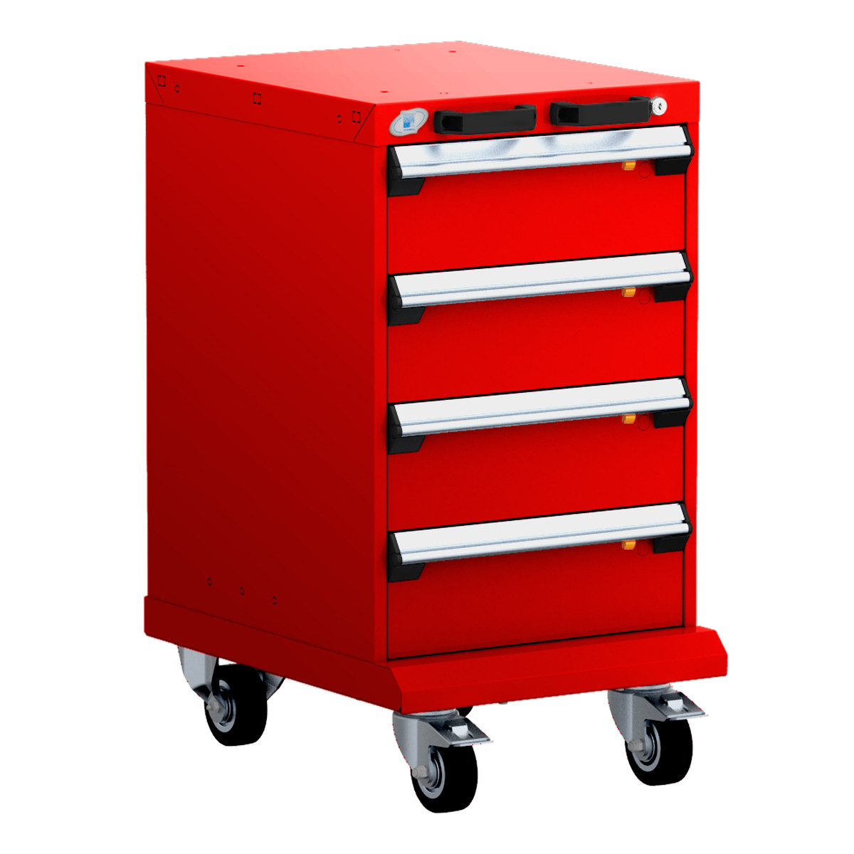 4-Drawer  Compact Mobile Cabinet 18'' W - SMS-L3BBD-2817L3B