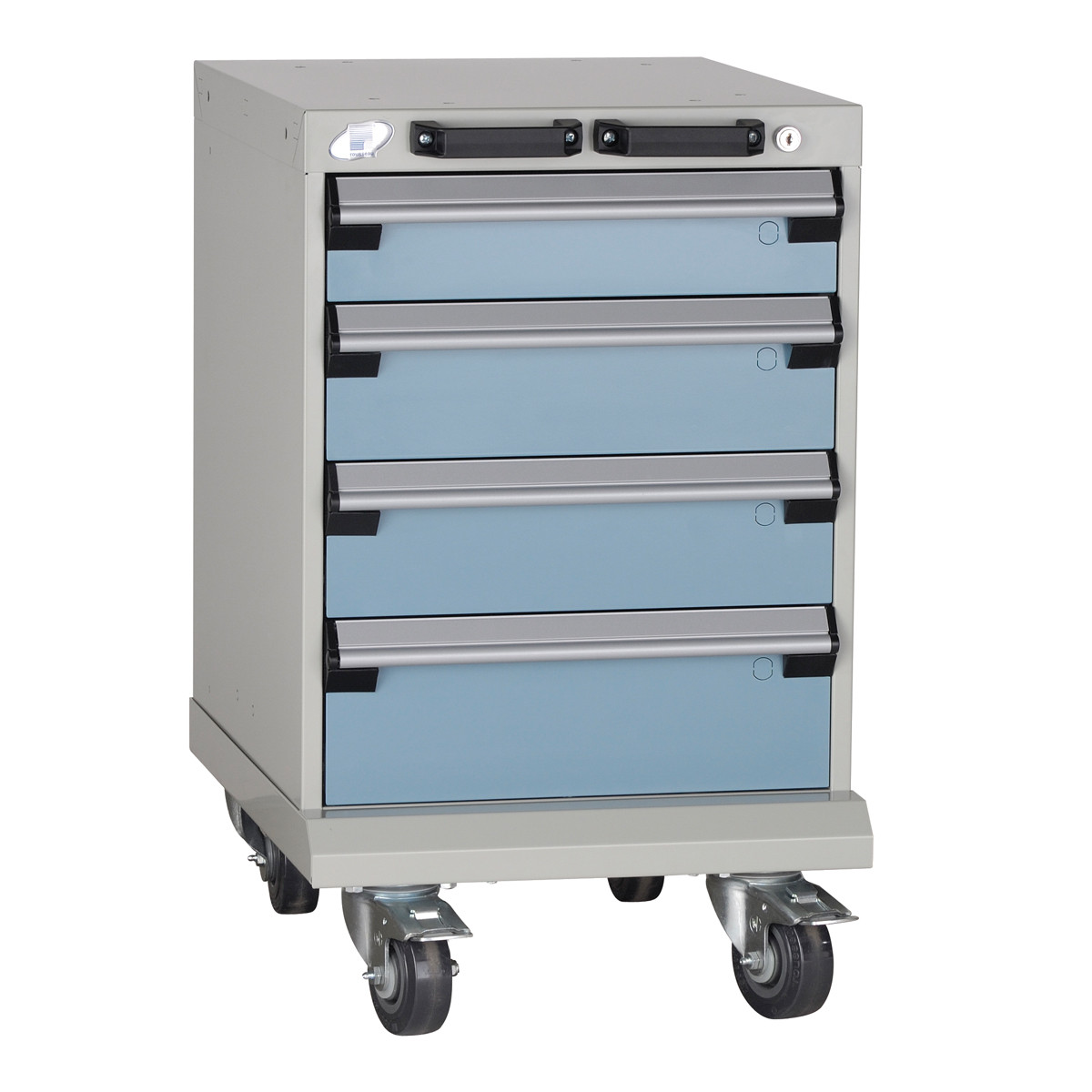 4-Drawer  Compact Mobile Cabinet 18'' W - SMS-L3BBG-2408L3