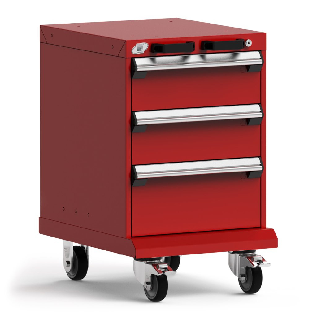 3-Drawer  Compact Mobile Cabinet 18'' W - SMS-L3BBD-2404L3