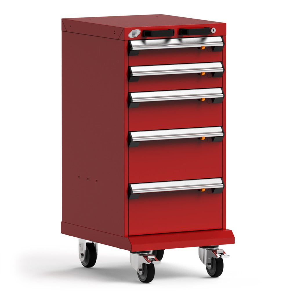 5-Drawer  Compact Mobile Cabinet 18'' W - SMS-L3BBG-3416L3B