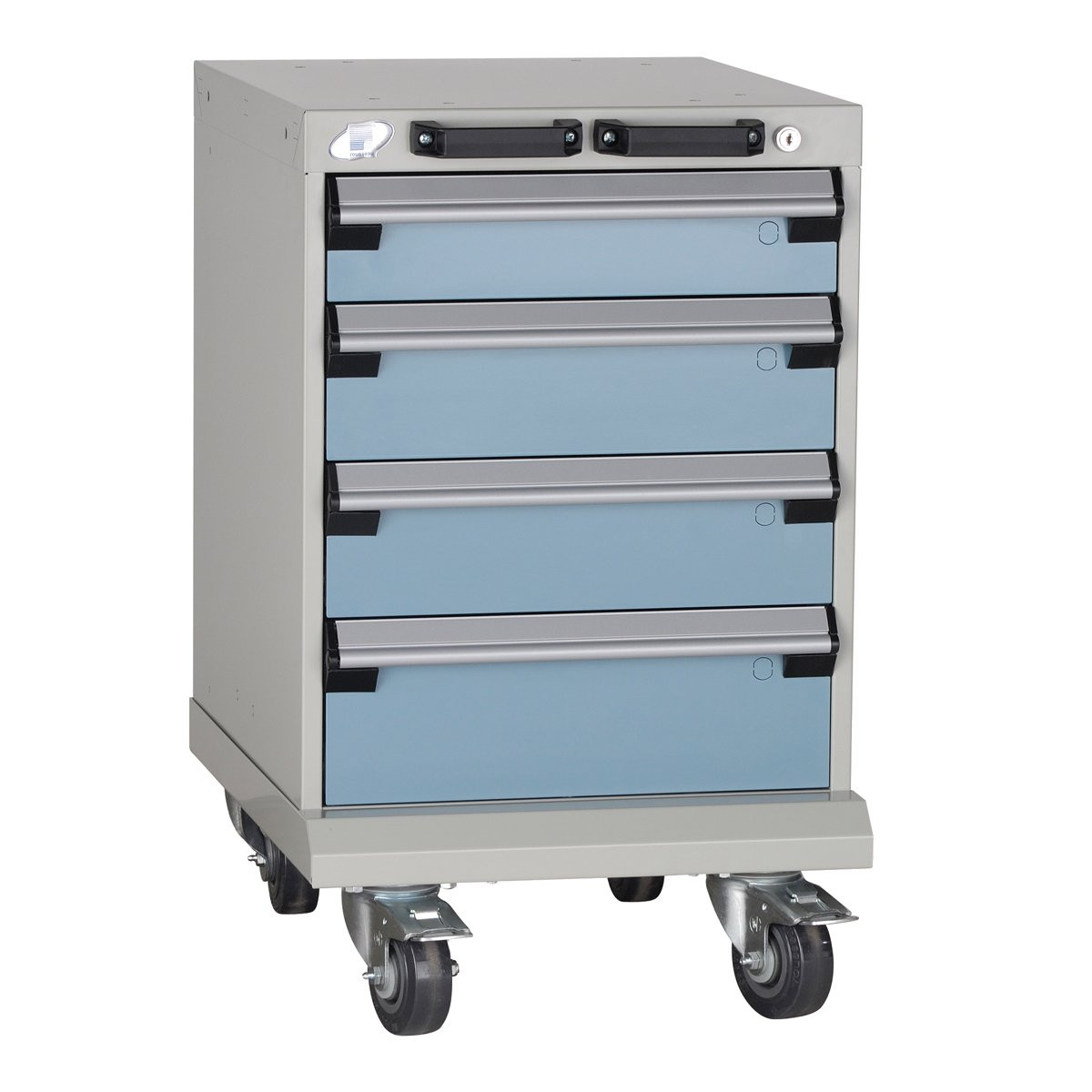 4-Drawer  Compact Mobile Cabinet 18'' W - SMS-L3BBD-2408L3
