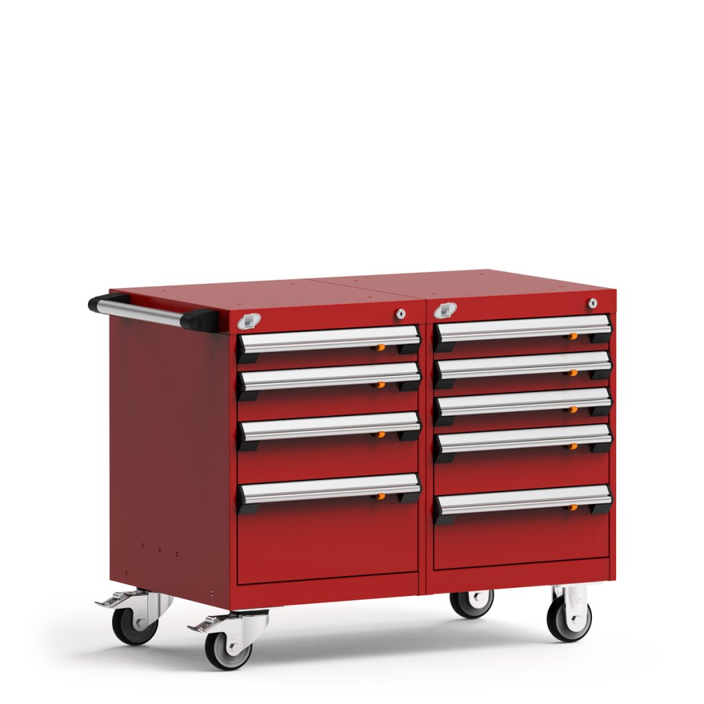 9-Drawer Double-Bank Compact Mobile Cabinet 36'' W - SMS-L3BEG-2401L3B