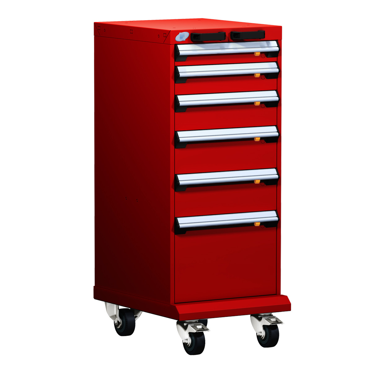 6-Drawer  Compact Mobile Cabinet 18'' W - SMS-L3BBD-4001B