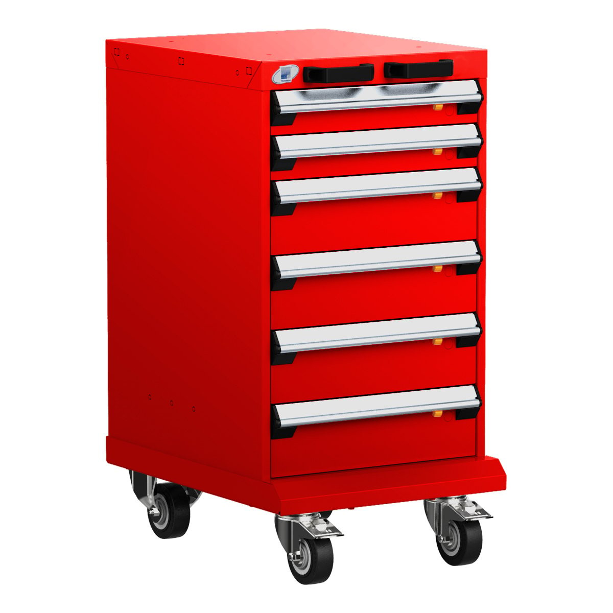 6-Drawer  Compact Mobile Cabinet 18'' W - SMS-L3BBG-3001B
