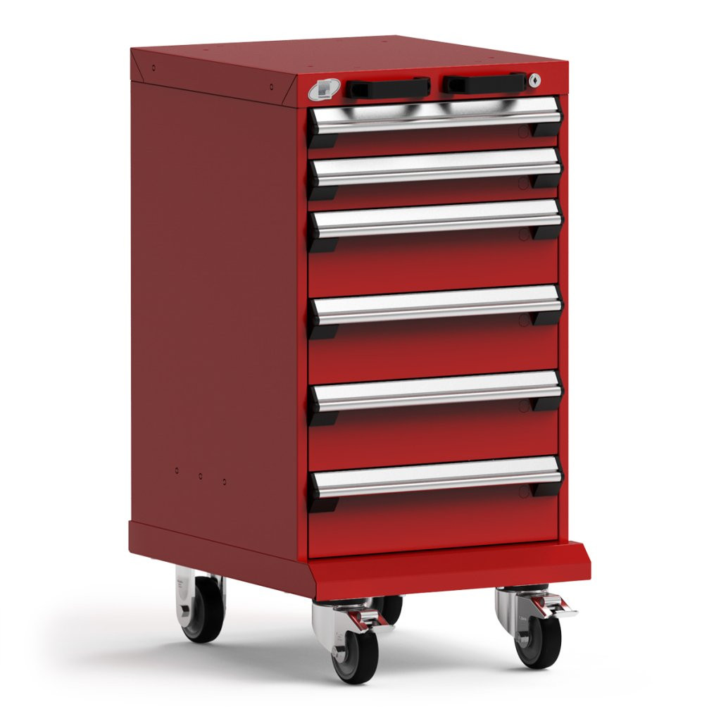 6-Drawer  Compact Mobile Cabinet 18'' W - SMS-L3BBD-3002L3
