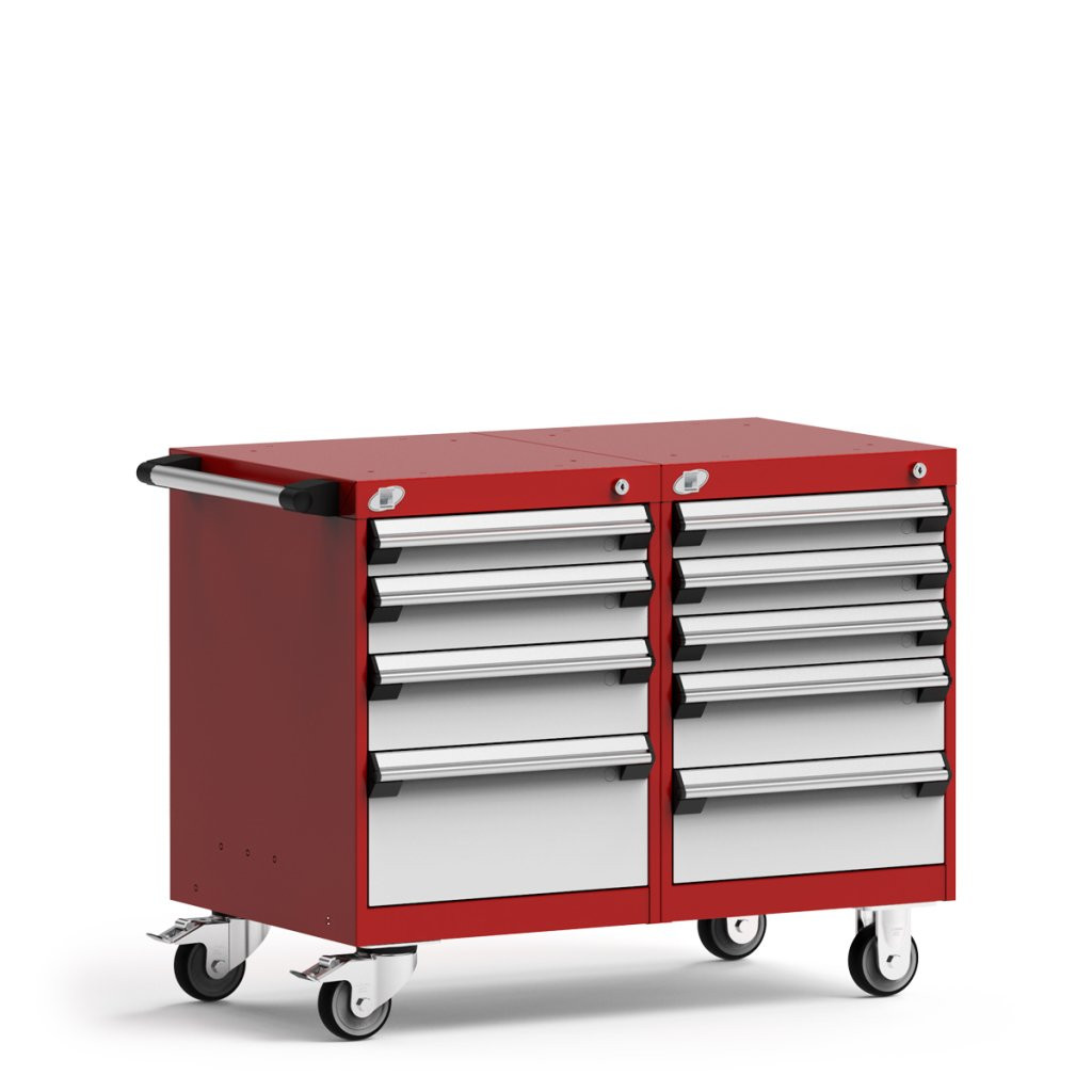 9-Drawer Double-Bank Compact Mobile Cabinet 36'' W - SMS-L3BED-2401L3