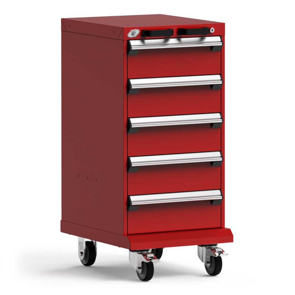 5-Drawer  Compact Mobile Cabinet 18'' W - SMS-L3BBG-3414L3