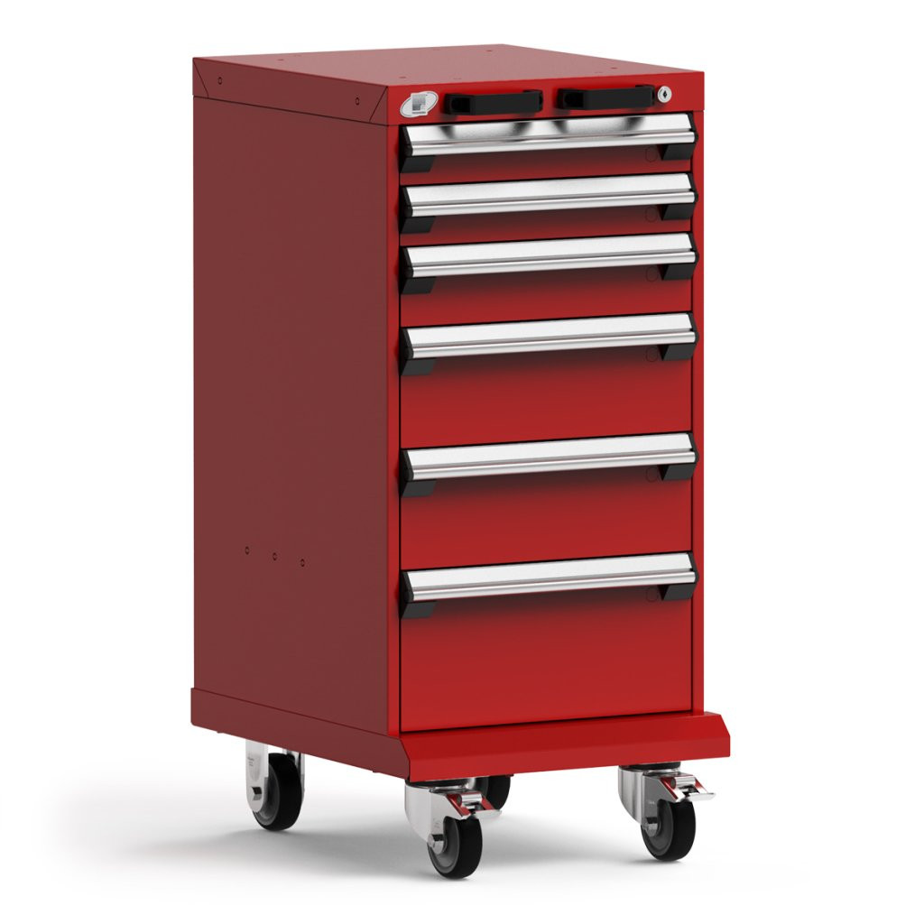 6-Drawer  Compact Mobile Cabinet 18'' W - SMS-L3BBD-3402L3