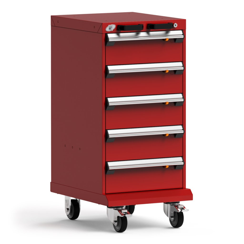 5-Drawer  Compact Mobile Cabinet 18'' W - SMS-L3BBG-3414L3B