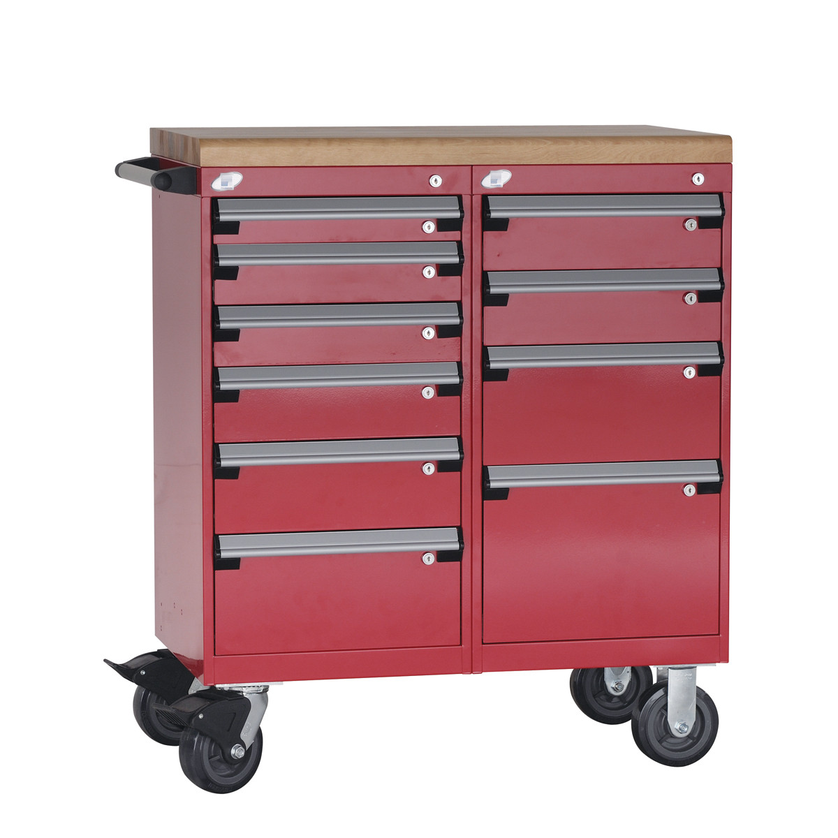 10-Drawer Double-Bank Compact Mobile Cabinet 36'' W - SMS-L3BED-3448L3