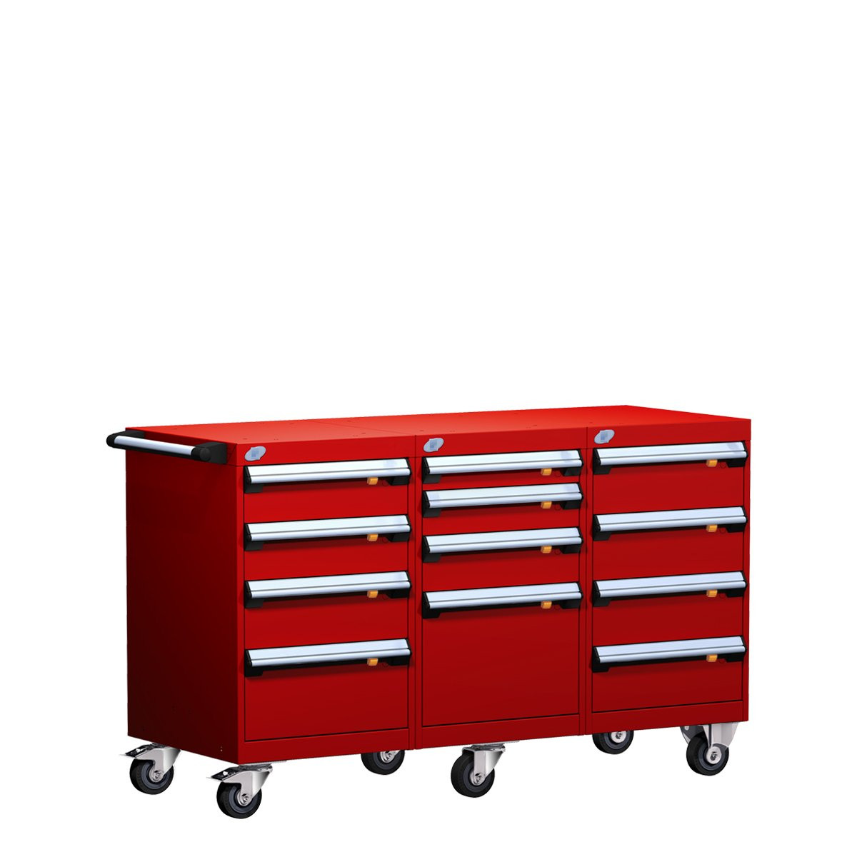 12-Drawer Triple-Bank Compact Mobile Cabinet 54'' W - SMS-L3BJD-2802B