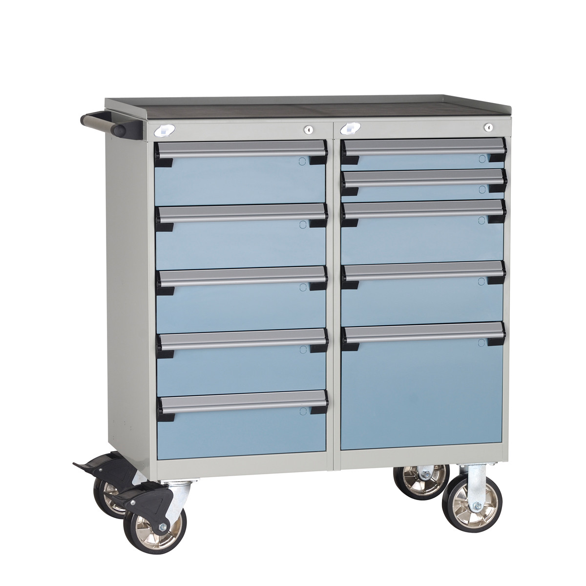 10-Drawer Double-Bank Compact Mobile Cabinet 36'' W - SMS-L3BED-3430L3