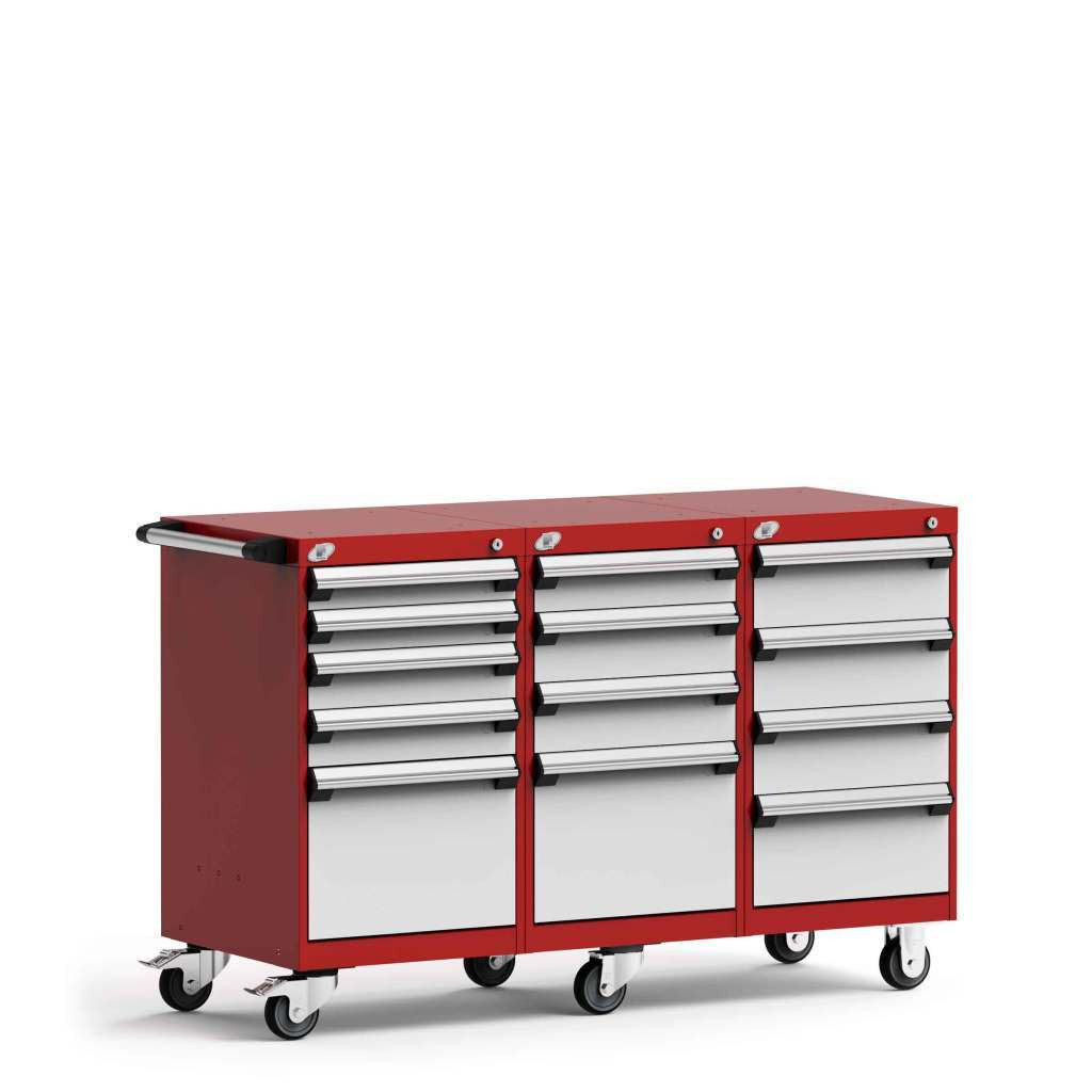 13-Drawer Triple-Bank Compact Mobile Cabinet 54'' W - SMS-L3BJD-3001L3