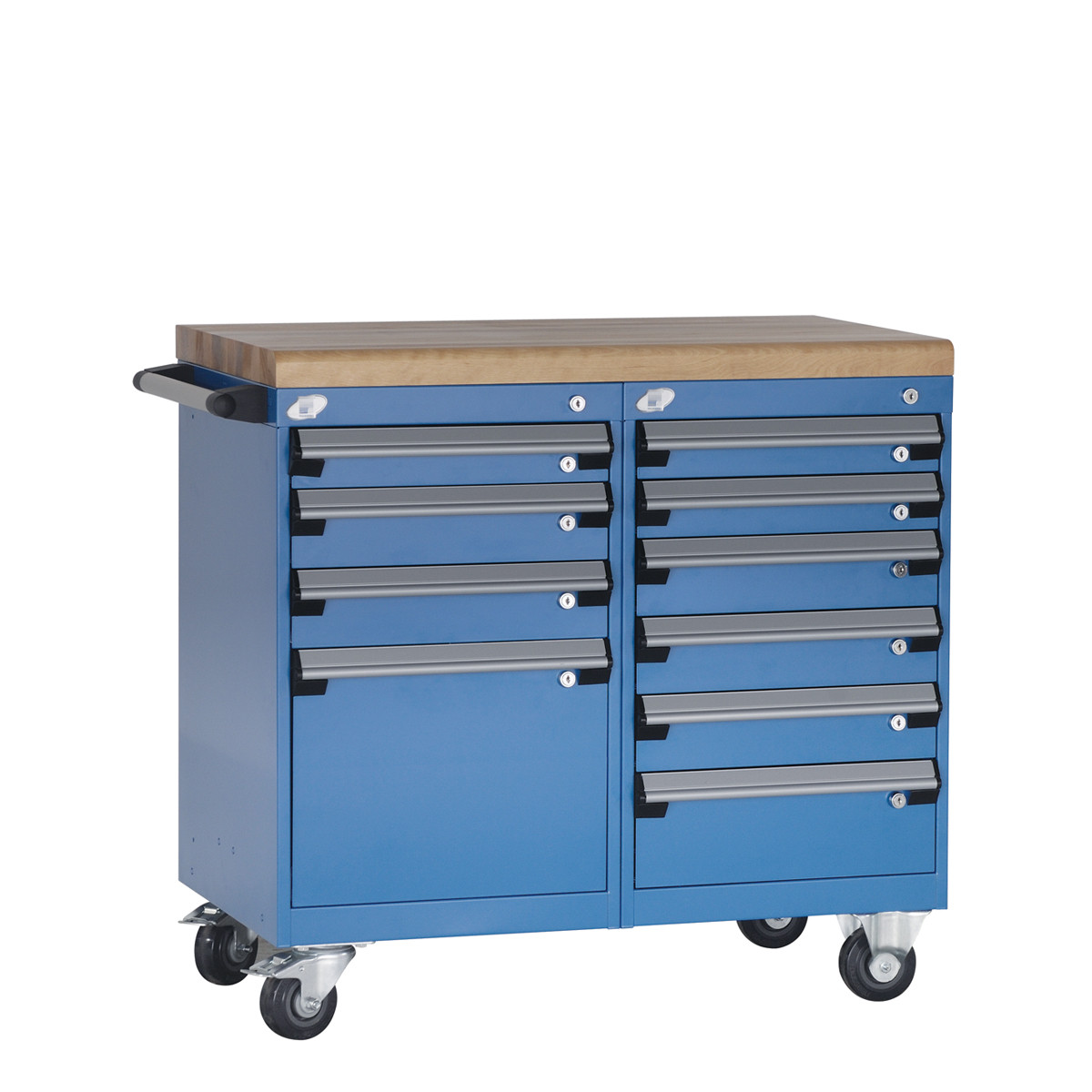 10-Drawer Double-Bank Compact Mobile Cabinet 36'' W - SMS-L3BED-2816L3