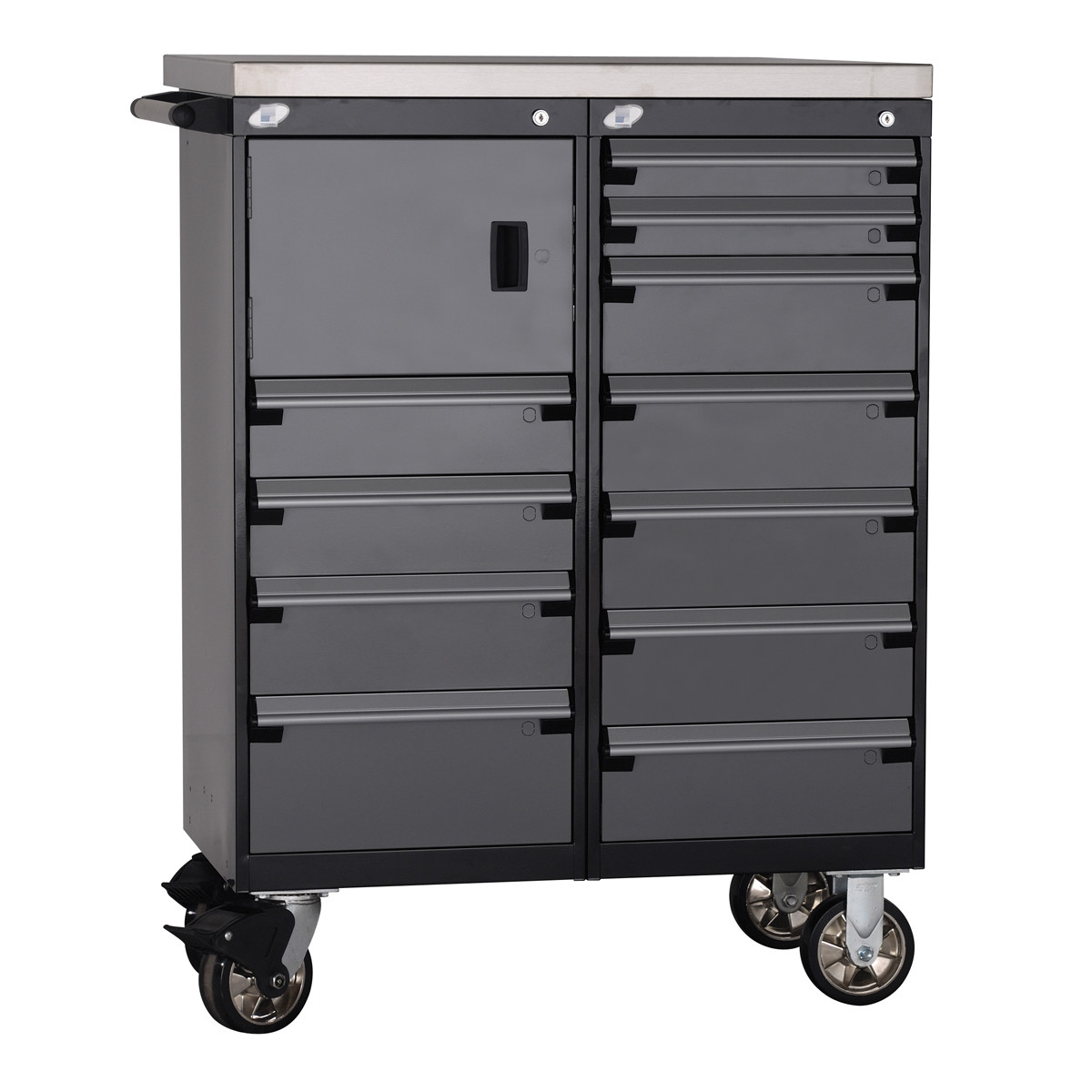11-Drawer Double-Bank Compact Mobile Cabinet 36'' W - SMS-L3BED-4024L3