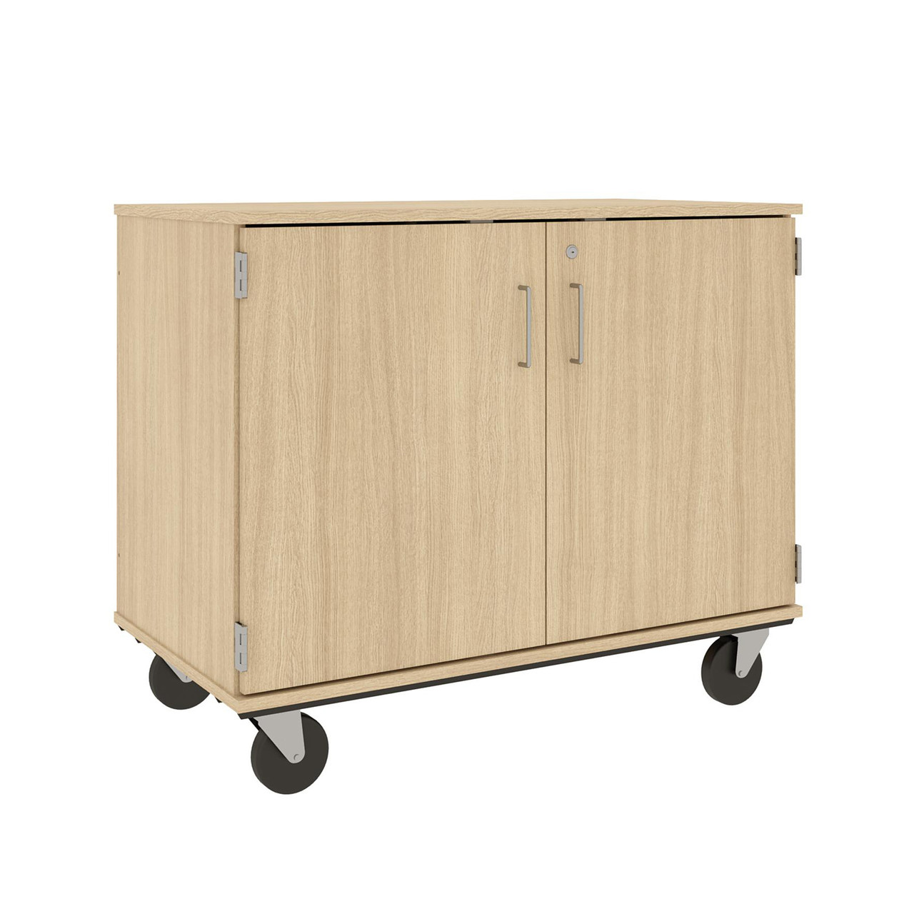 36 inch Mobile Bin Storage Cabinet with 18 Bins
