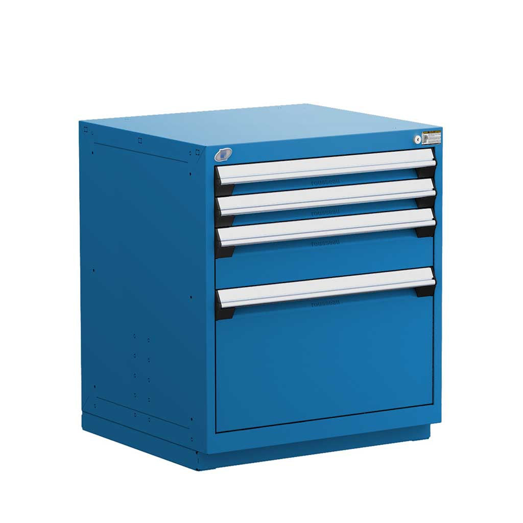 4-Drawer Heavy Duty Modular Drawer Cabinet 30'' W x 21''D - R5ADD-3015 (with compartments)