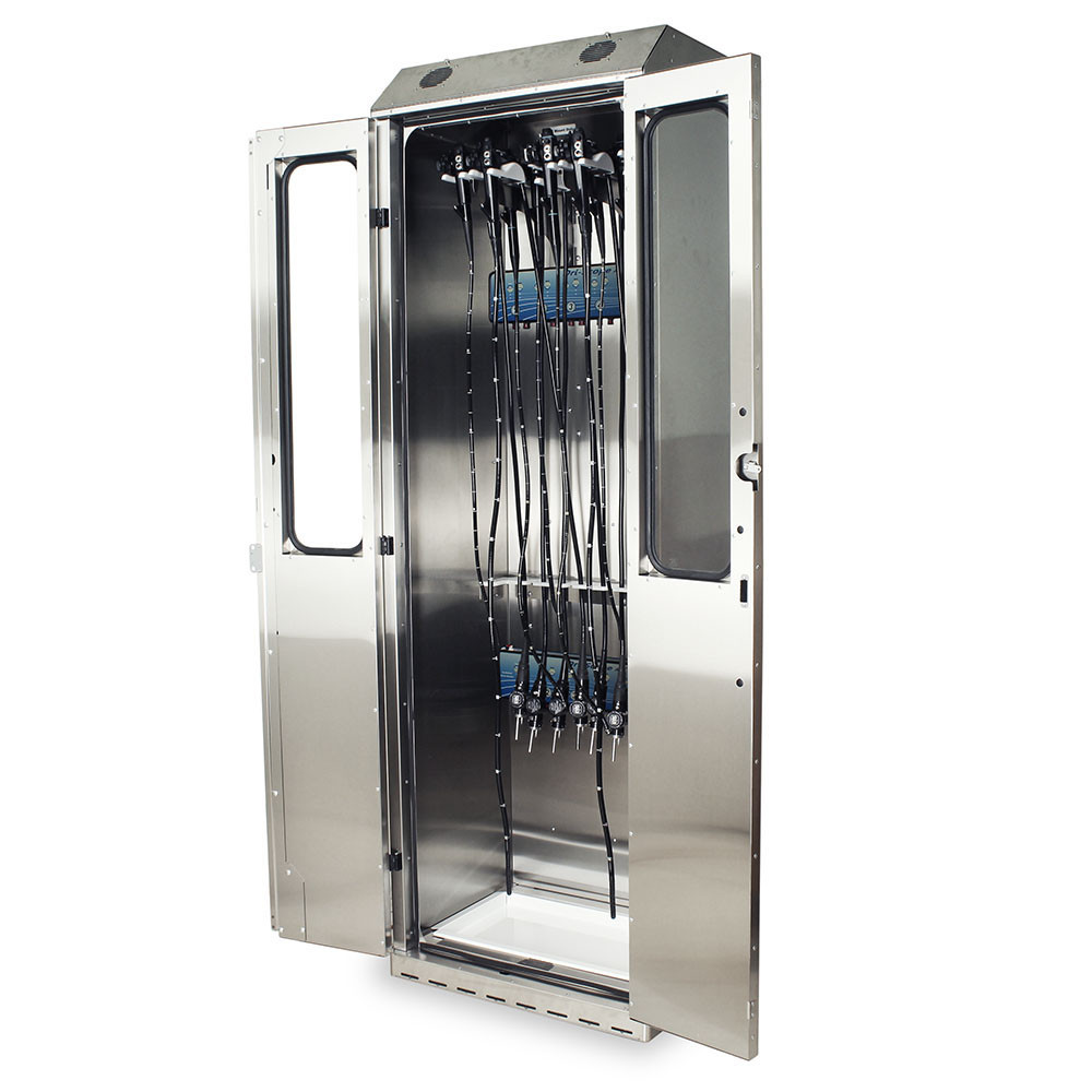 Stainless Steel Scope Drying Cabinet with Lumen Drying, 30" W x 24" D x 93" H