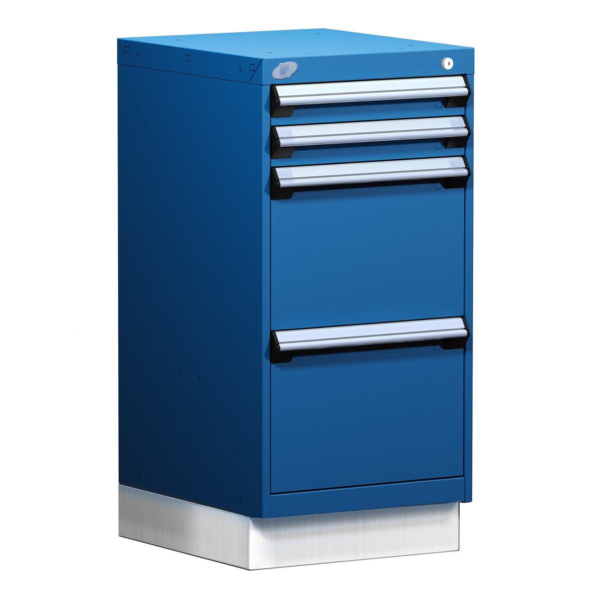4-Drawer Compact Modular Drawer Cabinet 18'' W x 21''D - L3ABD-3407L3D