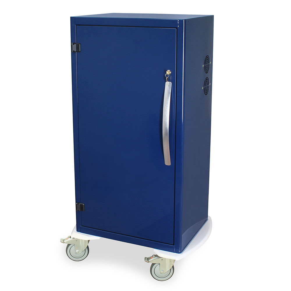 High Capacity Dilator Drying Cart with HEPA Filter, 30" W x 22" D x 52" H, Key Lock