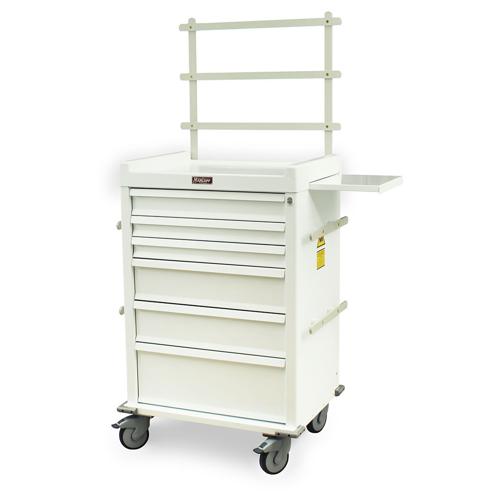 6-Drawer MRI Cart With Key Lock And Accessory Package, 30.5" W x 23.75" D x 45.75" H