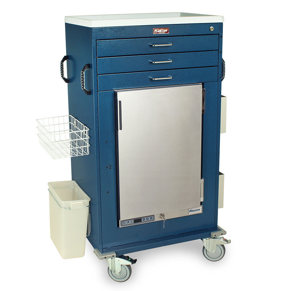 Malignant Hyperthermia Cart With, 51.5" High, Key Lock