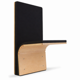Floor Mounted Murphy Chairs,  90 Degree Seatback Angle, Black Base Color