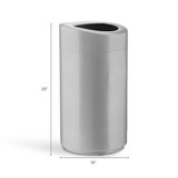 Open Top Steel Trash Can 14 Gallon