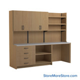 Pharmacy Cabinets, 96" W x 26" D, 8" Wide - Option 4