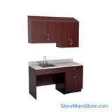 Exam Room Cabinets, 60" W, Includes ADA Accessible, 5" Wide - Option 2 Exam Room Layout