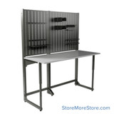 Gunsmith Workbench For Armorers, 72" Wide, Stainless Steel, Includes Accessory Kit