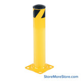 Safety Bollard Post, 24" High, 4.5" Pipe Diameter