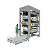 Five High Front Load Hospital Bed Storage Lift 2