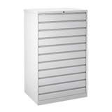 10 Drawer Microfilm Storage Cabinet with 5 Inch Drawers 56H x 36W x 24D (36 in W x 56 in D x 24 in H)