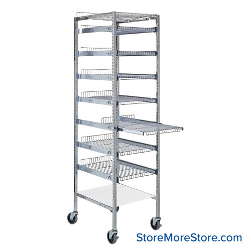 Pull-Out Wire Shelving Cart
