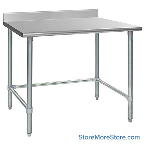 Stainless Steel Top Table 24''W x 48''D x 35.13''H - T2448GTEB-BS