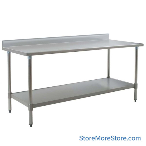 Stainless Steel Top Table 36''W x 72''D x 35.13''H - T3672B-BS