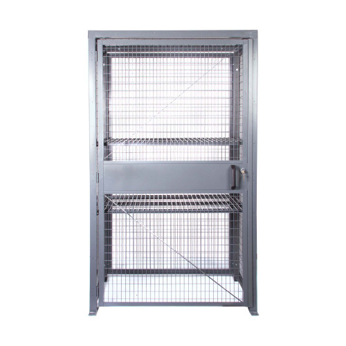 Wire Mesh Storage Locker, 48" W x 18" D x 84" H, 2