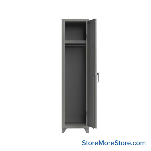 Heavy Duty Lockers, 18" W x 18" D x 75" H, 1 Column, 1 Tier, Solid Door, Advanced Digital Lock