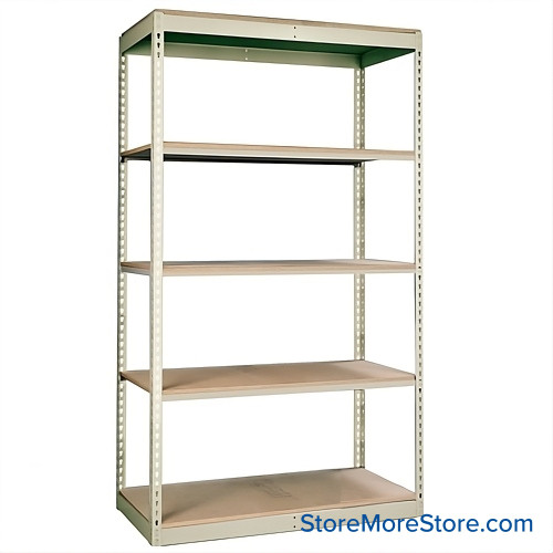 Boltless Shelving, 48" W x 30" D x 84" H, 5 Adjustable Shelfs Boltless Shelving, 48" W x 30" D x 84" H, 5 Adjustable Shelfs