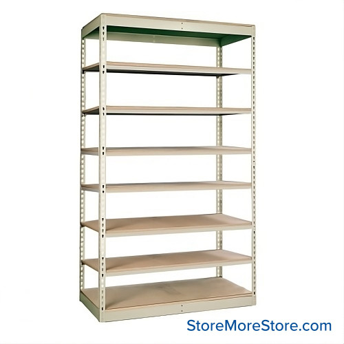 Boltless Shelving, 48" W x 24" D x 84" H, 8 Adjustable Shelfs