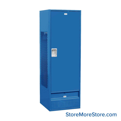 Metal Gear Lockers, 24'' W x 24'' D x 72'' H, Assembled, Solid Door