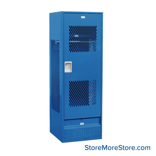 Metal Gear Lockers, 24'' W x 24'' D x 72'' H, Unassembled, Vented Door