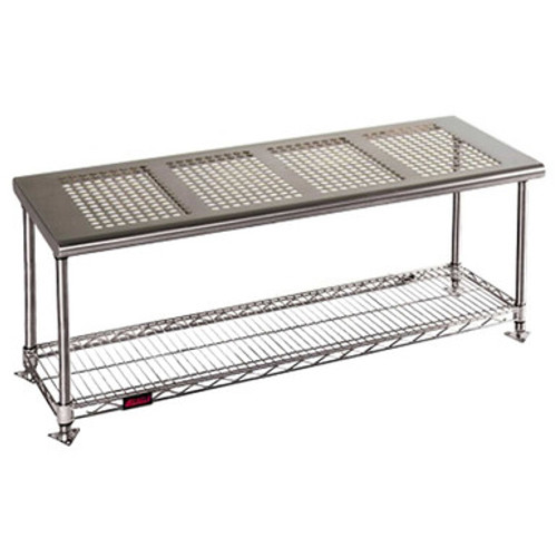 Stainless Steel Gowning Bench, 36" W x 12" D x 17" H Stainless Steel Gowning Bench, 36" W x 12" D x 17" H