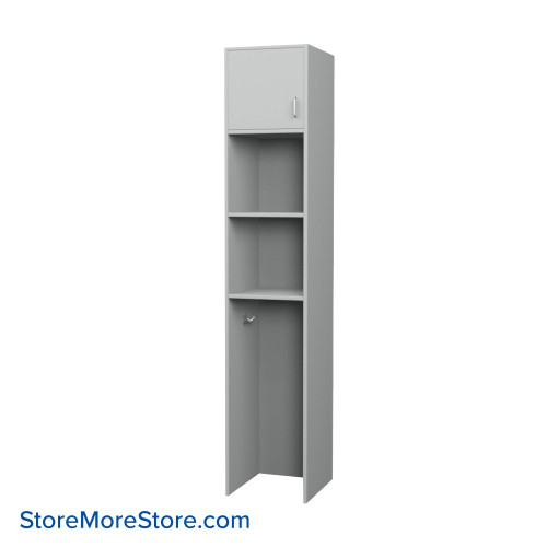 Wall Mounted Locker, 15" W x 16" D x 78" H, Left Hinged Door, Key Lock Wall Mounted Locker, 15" W x 16" D x 78" H, Left Hinged Door, Key Lock