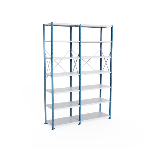 Heavy Duty Metal Shelving, 88" W x 24" D x 123" H, Open Shelving, 7 Adjustable Shelfs, Extra Heavy-Duty