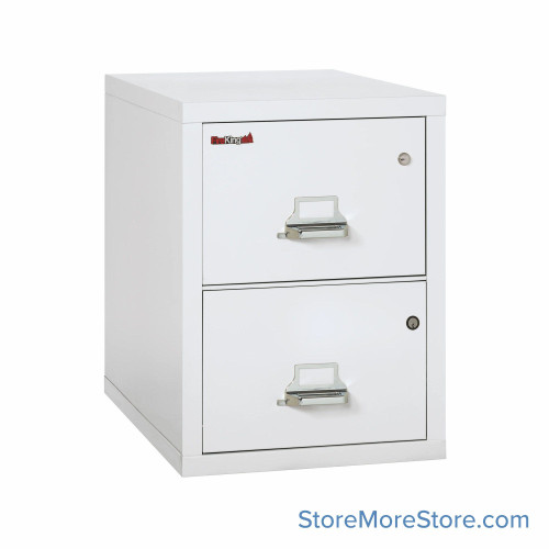 FireKing Safe-in-a-File Vertical Cabinet, 20.75" W x 31.5" D x 27.75" H, 2 Drawers