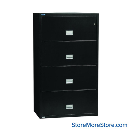 Fireproof Lateral File Cabinet, 31" W x 54.75" H, 4 Drawers Fireproof Lateral File Cabinet, 31" W x 54.75" H, 4 Drawers