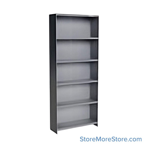 Industrial Shelving Units, 48" W x 12" D x 87" H, Starter, Closed Back & Sides, Extra Heavy-Duty, 6 Adjustable Shelfs