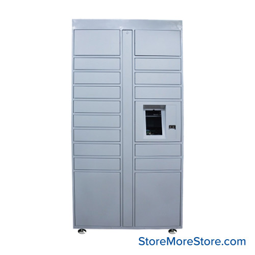 Smart Storage Lockers, 39.38'' W x 25'' D x 80.38'' H, Indoor, 13 Compartments